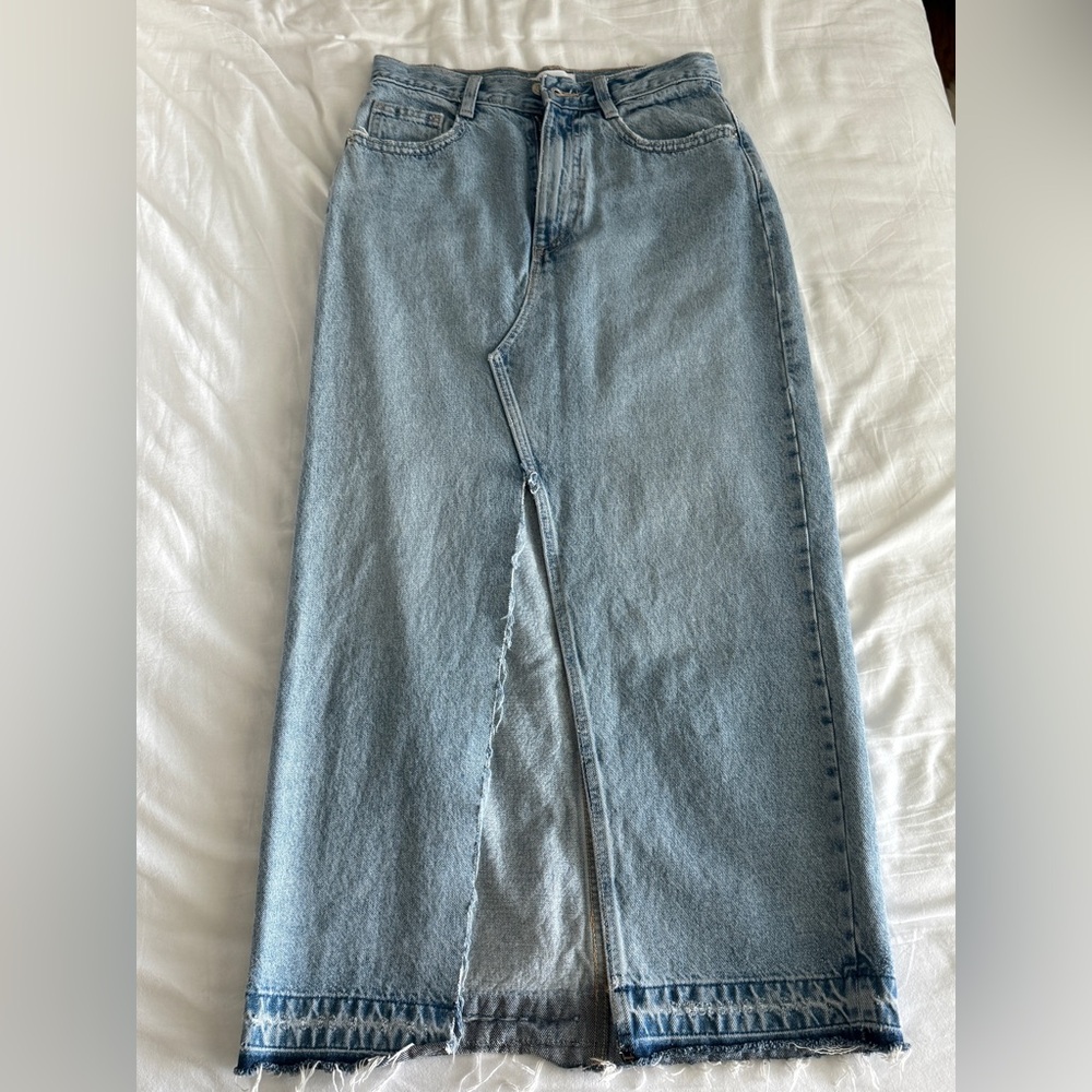 Zara Blue Denim Skirt